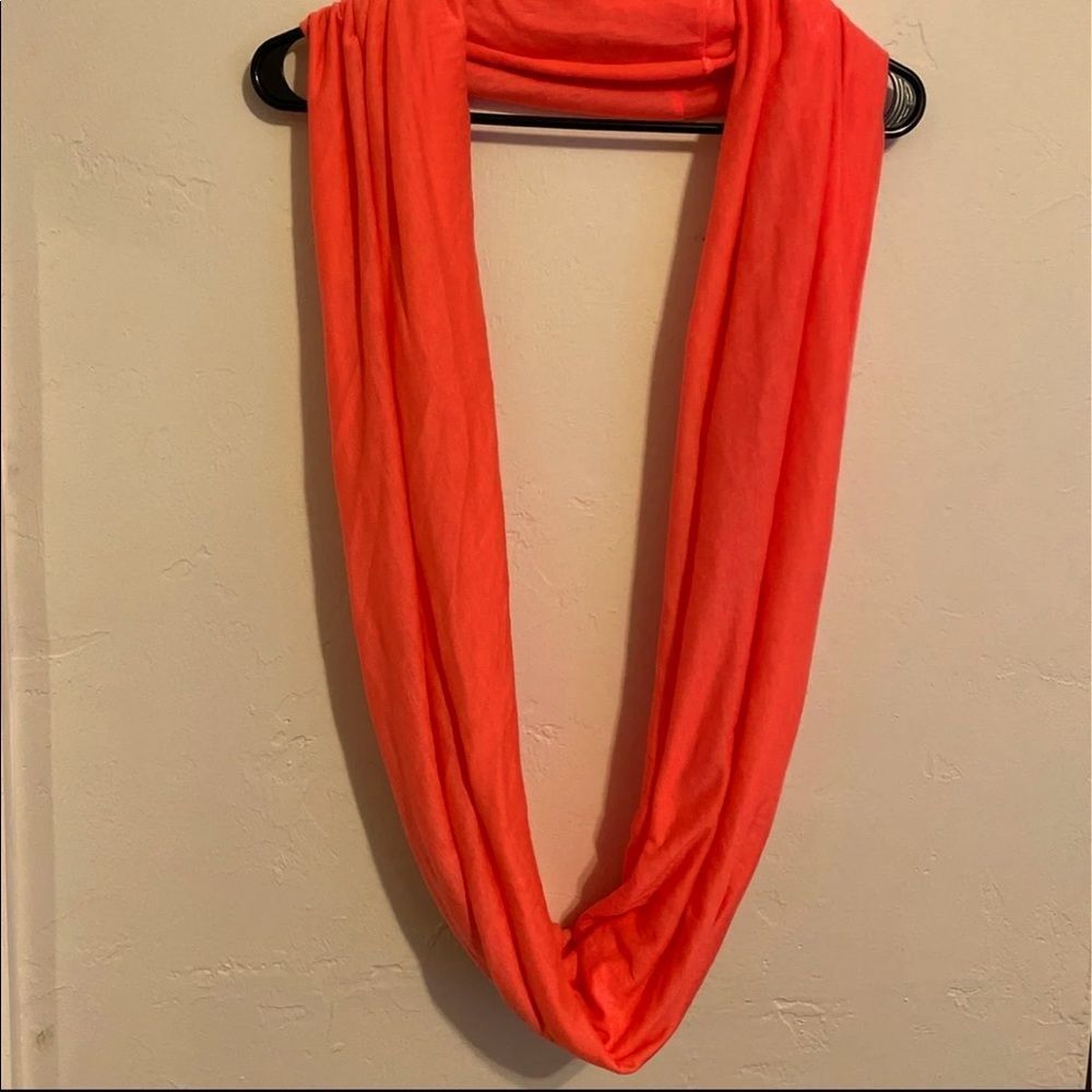 EUC Neon Peach/Orange Infinity Scarf